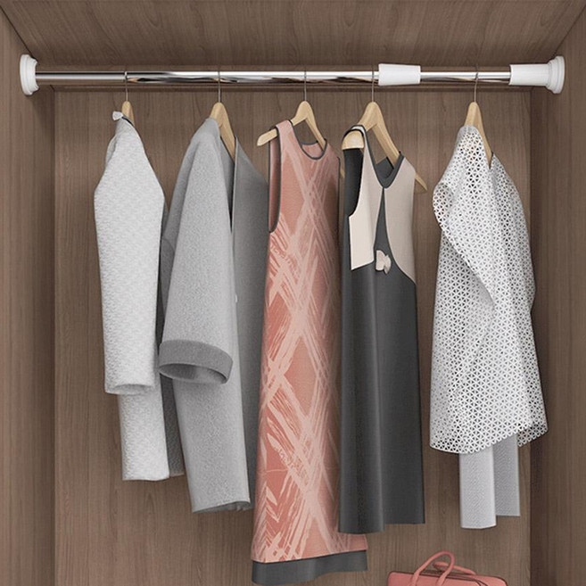 HIGHER DECO 超強力彈簧伸縮桿, 白色