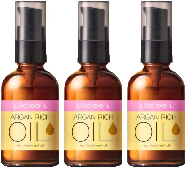 LUCIDO-L 樂絲朵 摩洛哥護髮精華油 超高壓處理 細軟髮適用, 60ml, 3件