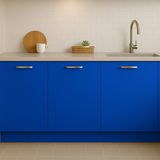 데코리아 생활방수 접착식 셀프 인테리어 필름, SOLIDL565코발트블루, 폭 123cm x 길이 2m