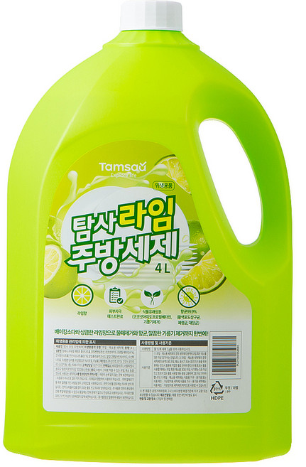 탐사 라임 주방세제, 4L, 1개