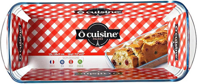 o cuisine 耐熱玻璃麵包烤盤 28cm, 耐熱玻璃 透明色, 1個