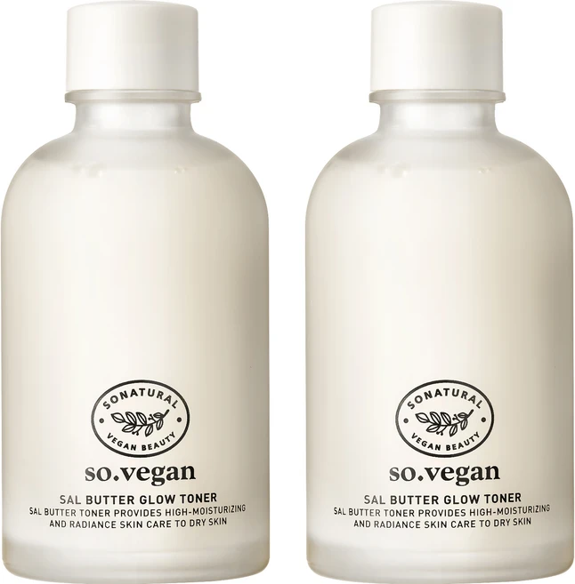 쏘내추럴 쏘 비건 살버터 글로우 토너, 150ml, 2개 - 쿠팡