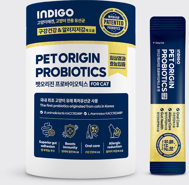 INDIGO 고양이 펫오리진 프로바이오틱스 영양제, 30회분, 장건강/유산균, 1개