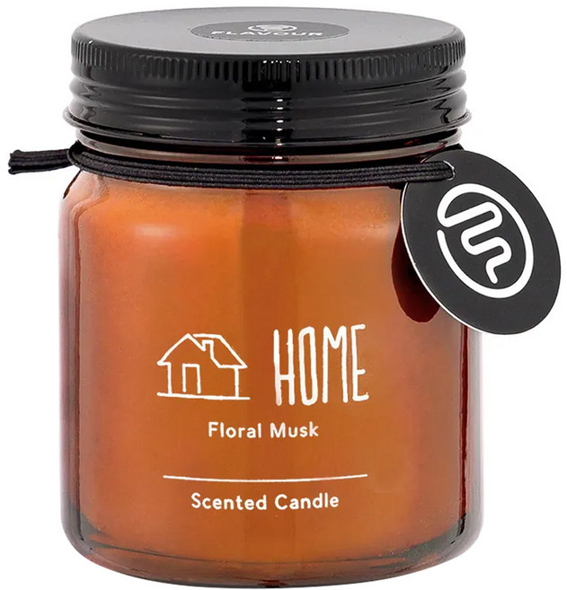 FLAVOUR 香氛蠟燭 HOME 花香麝香調, 150g, 1罐