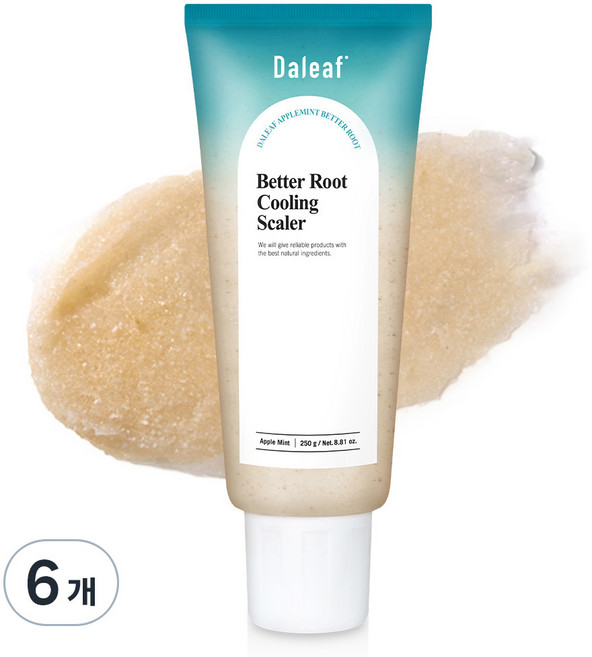 [비건뷰티] 달리프 애플 민트 베러루트 쿨링 두피 스케일링 스크럽, 250g, 6개