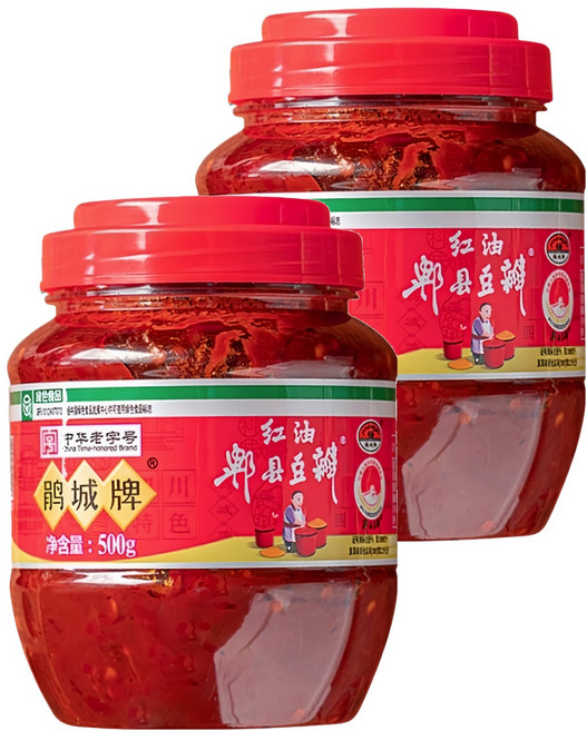 鵑城牌 紅油郫縣豆瓣, 500g, 2罐