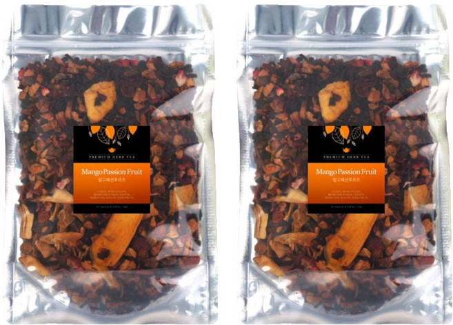 아름드레 블렌딩 허브차 망고패션후르츠 잎차, 60g, 1개입, 2개