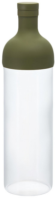 HARIO 好璃奧 酒瓶冷泡茶壺 FIB-75-OG, 綠色, 750ml, 1個