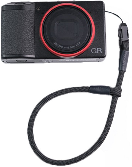 코엠 컴팩트 카메라 핸드 손목스트랩 블랙 리코GR4 소니ZV-1M2 소니 RX100, 1개