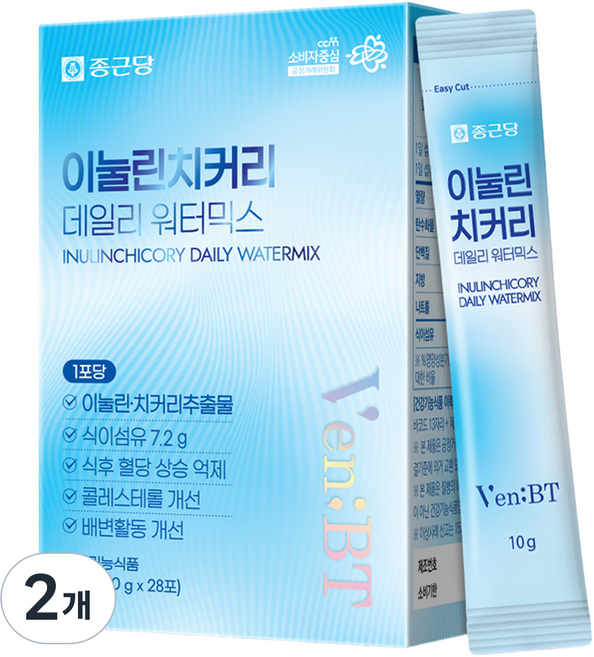 Chong Kun Dang 鍾根堂 Pharm 菊苣纖維沖泡粉 28條入, 280g, 2盒