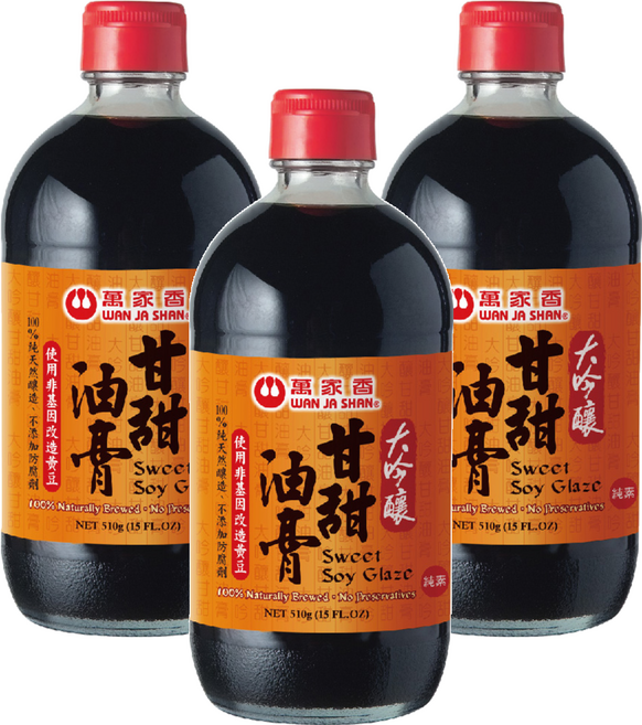 萬家香 大吟釀甘甜油膏, 510g, 3瓶