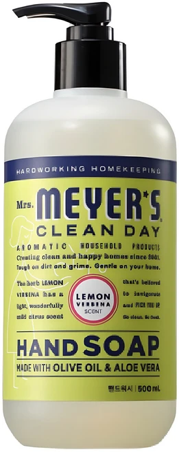 [비건라이프] 미세스마이어스클린데이 핸드워시 레몬버베나향, 500ml, 1개 - 쿠팡