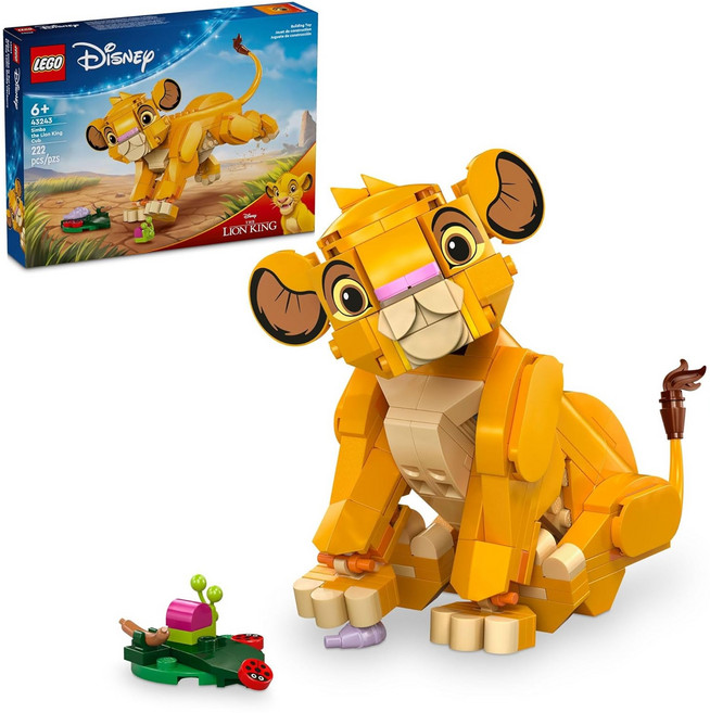 LEGO 樂高 迪士尼 Simba the Lion King Cub 30週年紀念特別套裝, 獅子王 小辛巴 橘色, 1盒