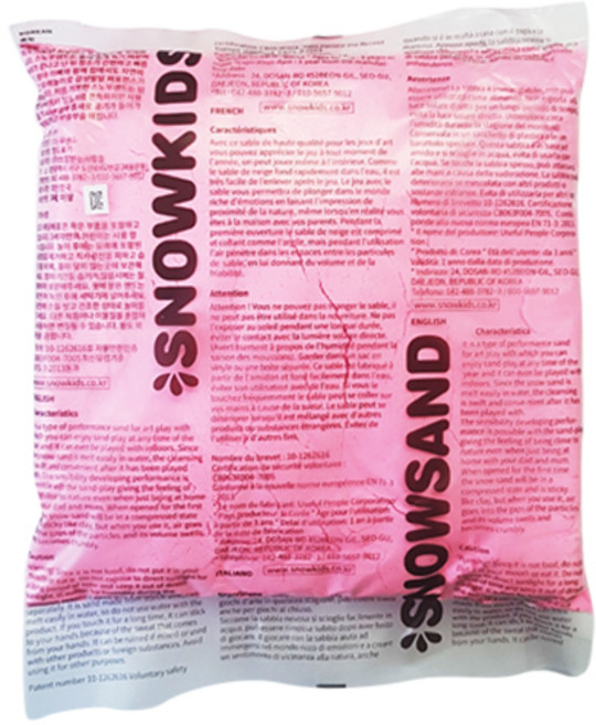 스노우샌드, 핑크, 800g, 1개