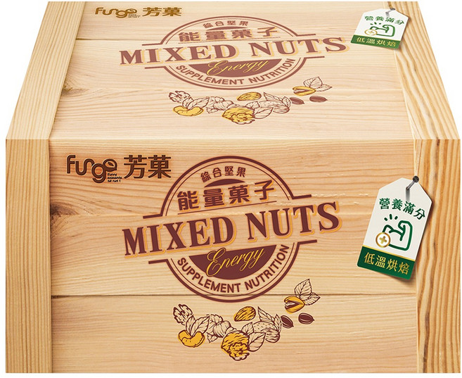 Fungo 芳菓 能量菓 無調味綜合堅果隨手包 20包, 600g, 1盒