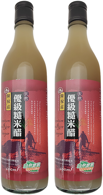 陳稼莊 優級糙米醋, 600ml, 2瓶