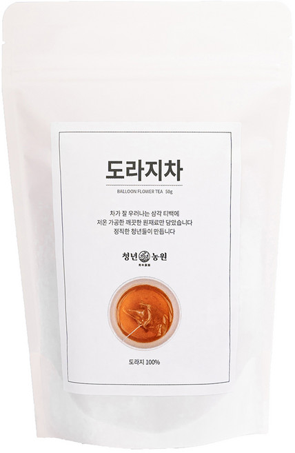 청년농원 저온가공 도라지차 삼각티백, 1g, 50개입, 1개