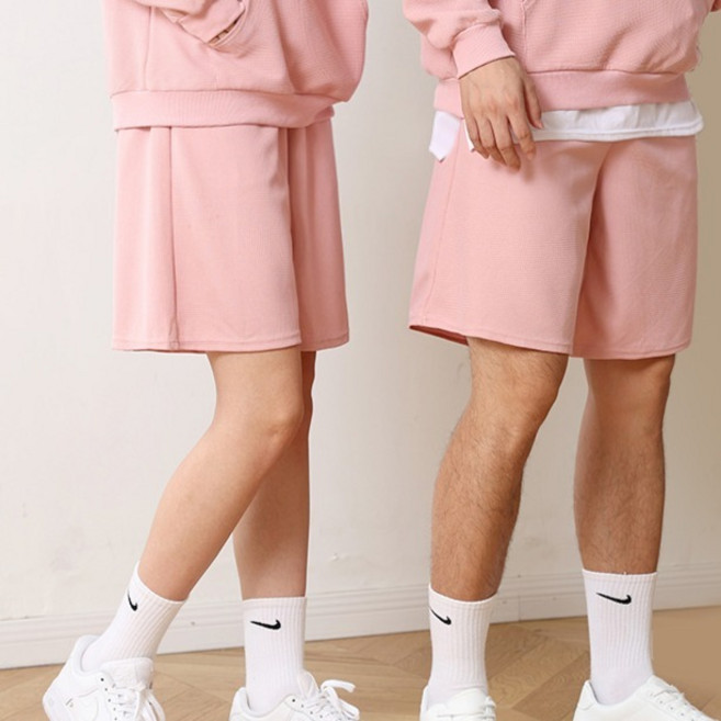 텐클로 남여공용 빅사이즈 밴드 와플 반바지 TC-908