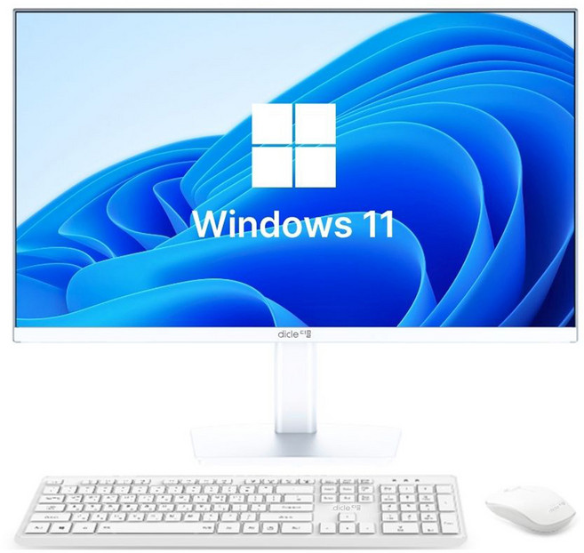 디클 2025 올인원 PC 셀러론 인텔 11세대, 화이트, 16GB, 1TB, WIN11 Home, CUP-A27S