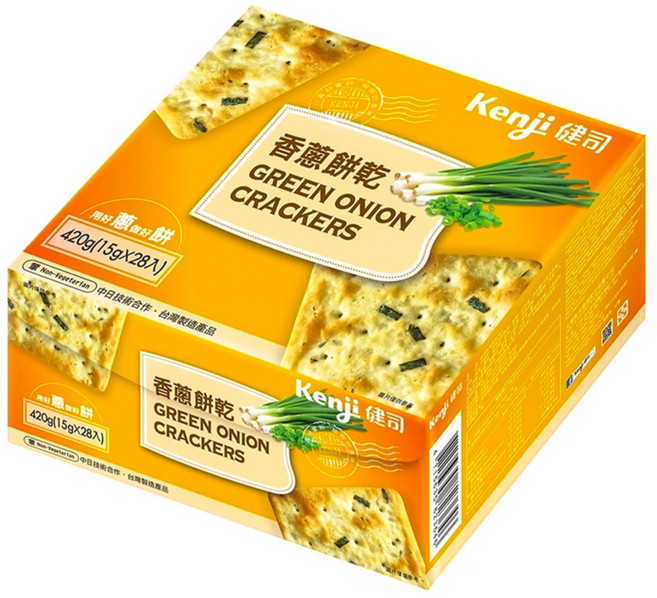 Kenji 健司 香蔥餅乾 28包, 420g, 1盒