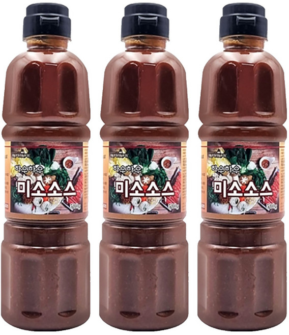 하우하우 미소소스, 580g, 3개
