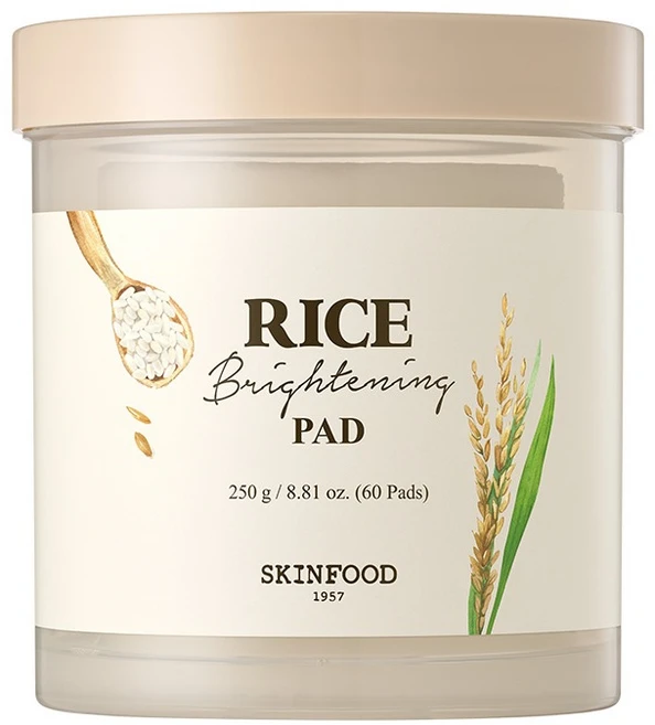 스킨푸드 라이스 브라이트닝 패드 250g, 60매입, 1개 - 쿠팡