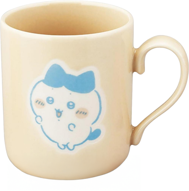 yamaka 山加商店 吉伊卡哇 Chiikaw 陶瓷馬克杯 300ml, 小八 米白色, 1個