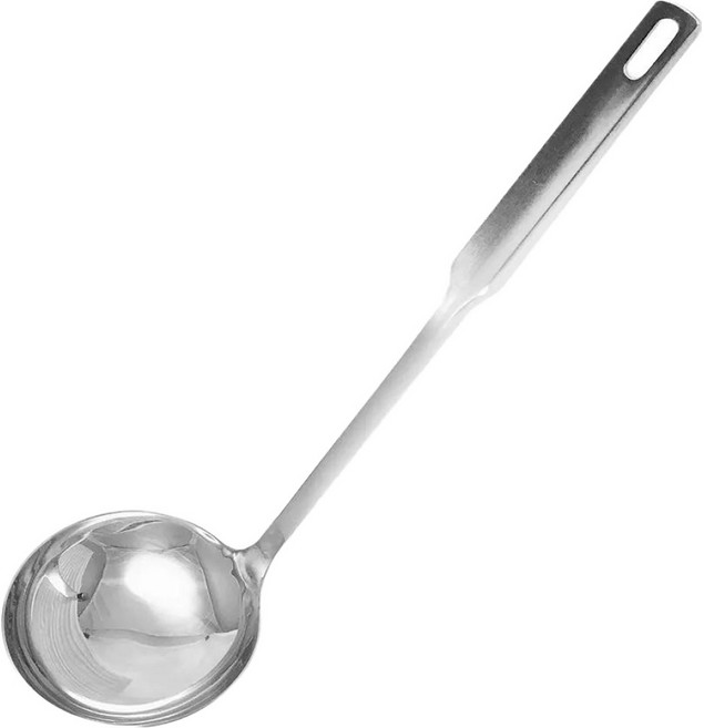 PLUS PERFECT 理想 金緻316小五金大湯勺, 1支, 銀色