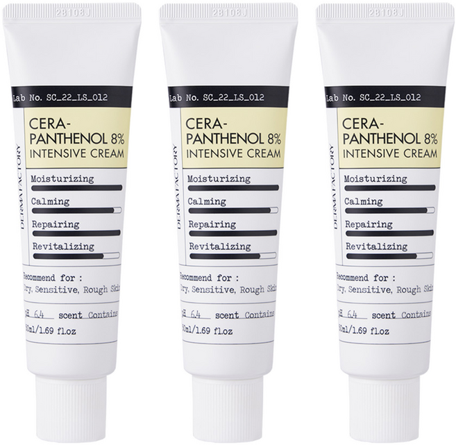 더마팩토리 세라판테놀 8% 인텐시브 크림, 50ml, 3개