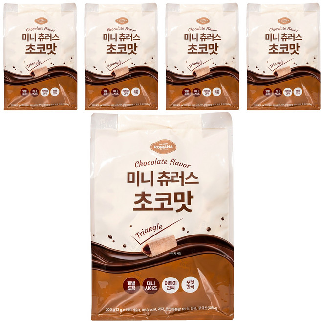 로마나 미니 츄러스 초코맛, 500개, 2g