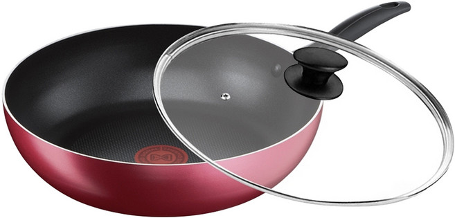 Tefal 特福 巴洛克系列 不沾鍋深平底鍋 + 玻璃蓋, 30cm, 1組