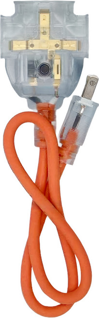 FONG HUA 崶華 C型 動力線 附過載 2孔 2.0 x 2C 2尺, 紅色 + 灰色, 1個