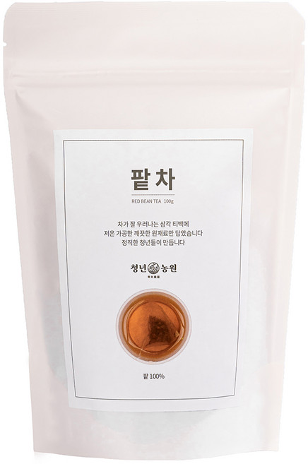 청년농원 저온가공 팥차 삼각티백, 2g, 50개입, 1개
