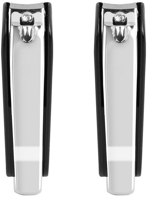 엘리식스 국내생산 튀지않는 손톱깎이 대, 블랙, 2개