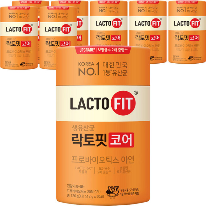 락토핏 코어 유산균 60p, 120g, 8개