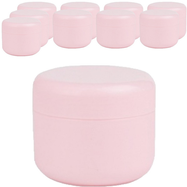 크림용기 100g, 10개, 핑크