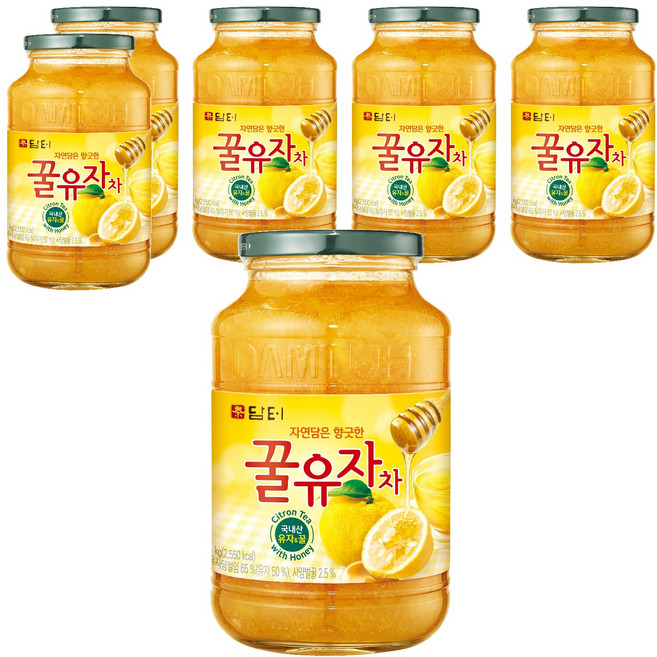 담터 꿀유자차, 1kg, 6개, 1개입