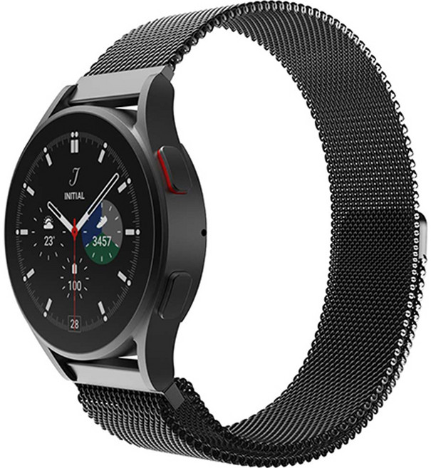 신지모루 갤럭시워치 밀레니즈 밴드 스트랩, 블랙, 1개