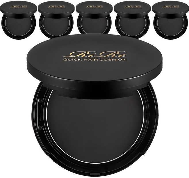 리르 퀵 헤어 흑채 쿠션 14g, 내추럴블랙, 6개