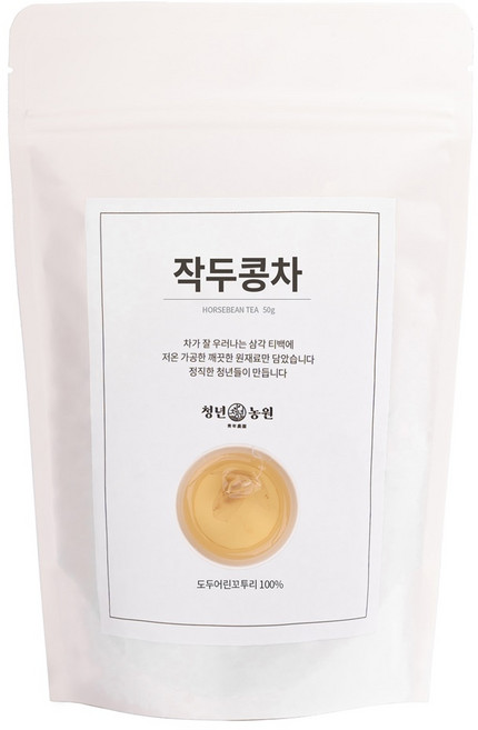 청년농원 작두콩차 삼각티백, 1g, 50개입, 1개