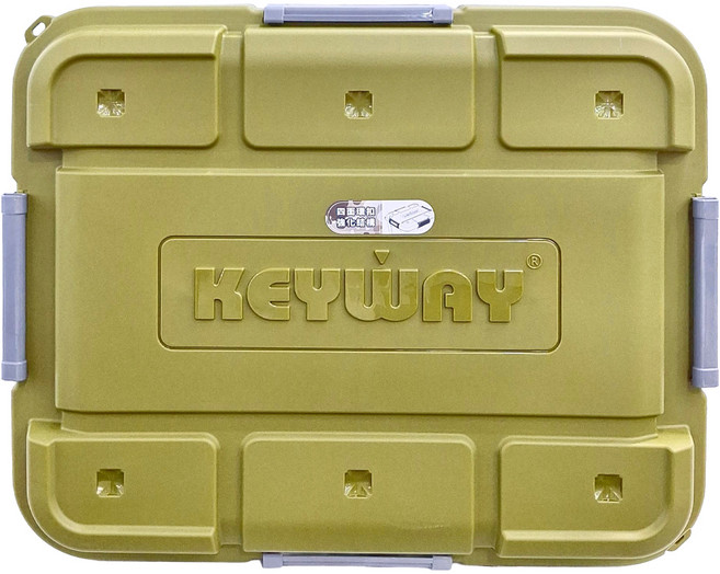 KEYWAY 聯府 SUV多功能滑輪掀蓋整理箱 90L, 綠色, 1組