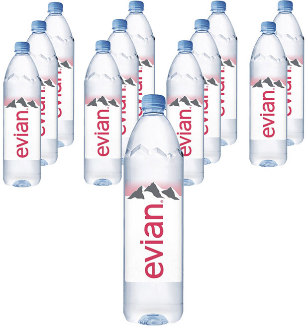 에비앙 생수, 1L, 12개