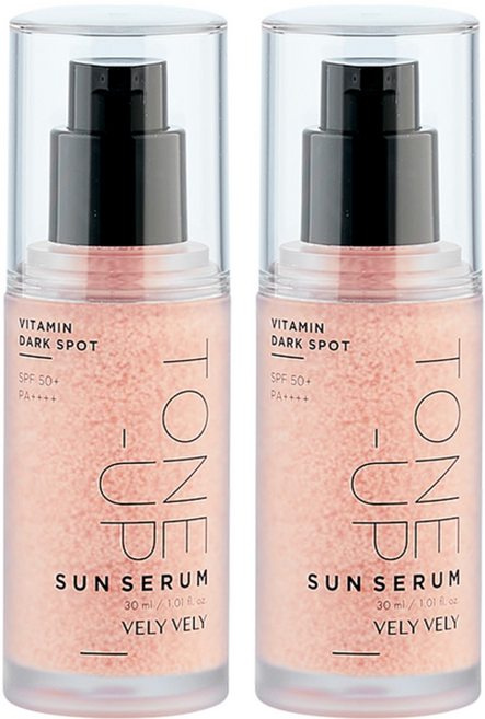 VELY VELY 維他命提亮防曬精華 SPF50+ PA++++, 2瓶, 30ml