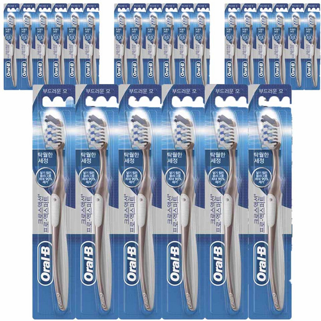 오랄비 크로스액션 프로 엑스퍼트 칫솔, 1개입, 24개