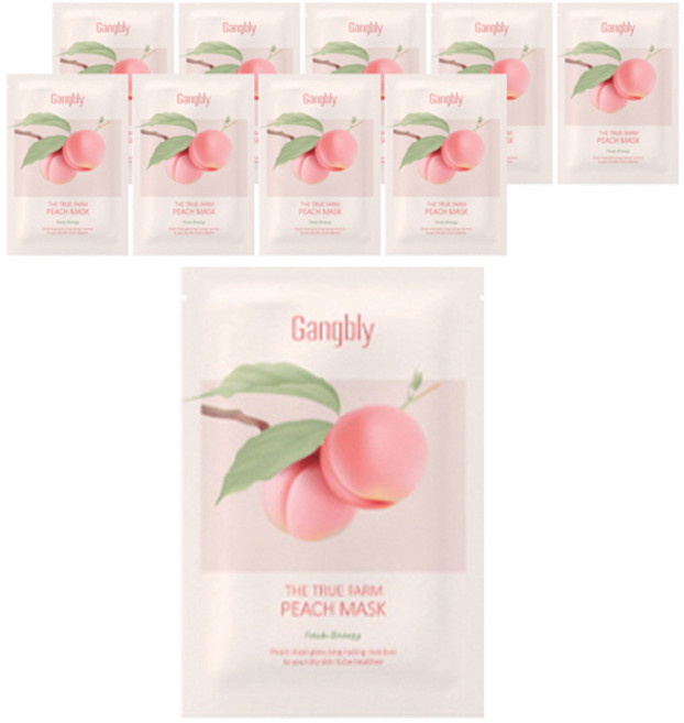 강블리 더 트루 팜 복숭아 마스크 30ml, 10개, 1개입