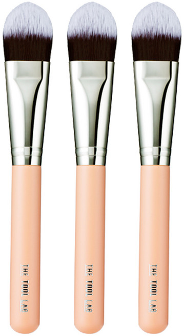 더툴랩 라이트터치 파운데이션 브러쉬 105, 혼합색상, 3개