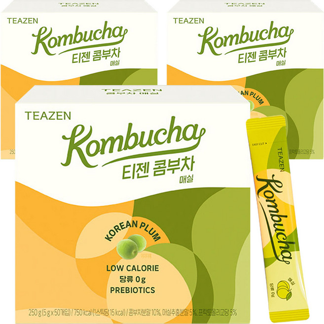 티젠 콤부차 매실, 5g, 30개입, 3개