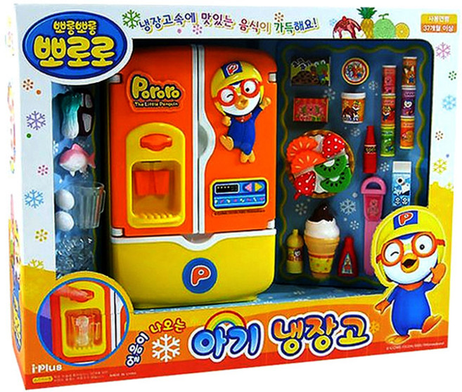 Pororo National Refrigerator 帶冰塊的嬰兒冰箱來整理~ 玩具, 混色, 1組