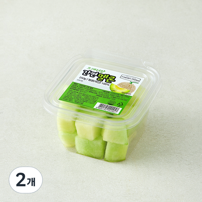 프레쉬팜 간편 멜론, 2개, 250g