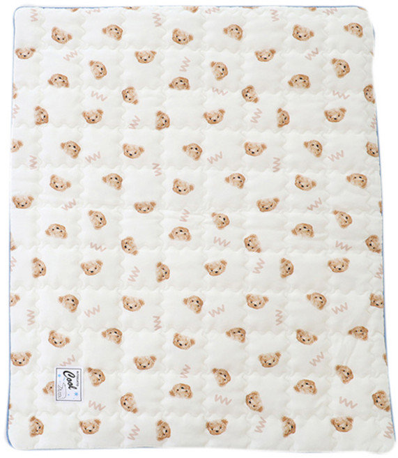 리토가토 반려동물 논슬립 인견 쿨매트, W베어, 1개